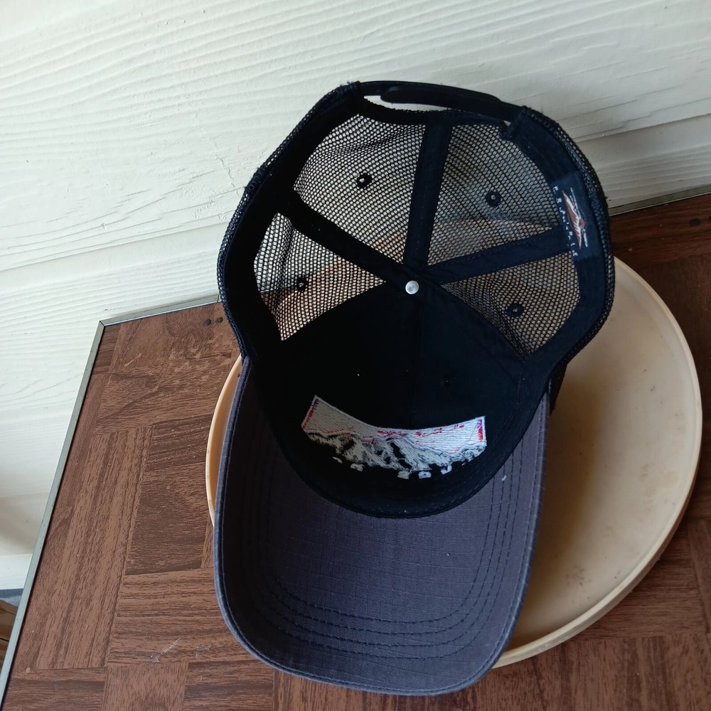 Pikes Peak Colorado Mens Black Snapback Baseball Cap Meshback - Prairie Mountain - Picture 3 of 7